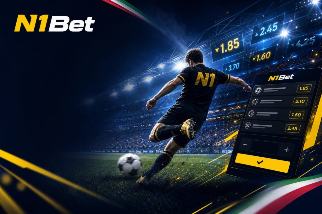 N1Bet Sportsbook in Italy – official sports betting banner – n1bets.it